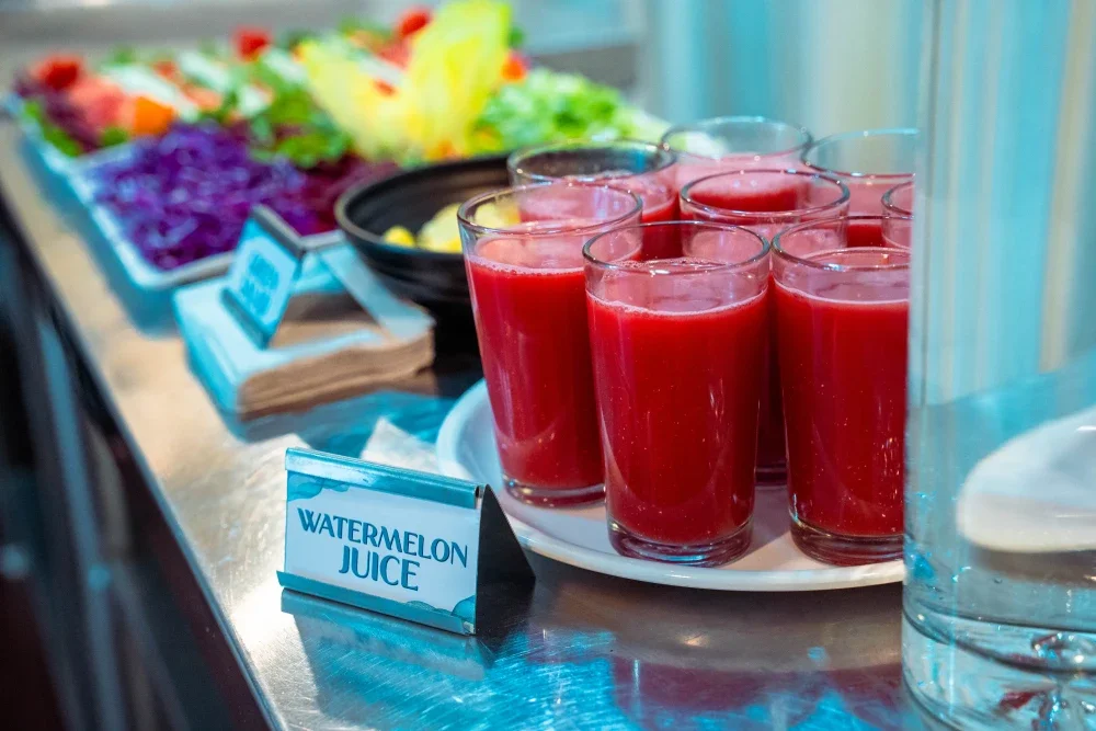 Freshly pressed watermelon juice